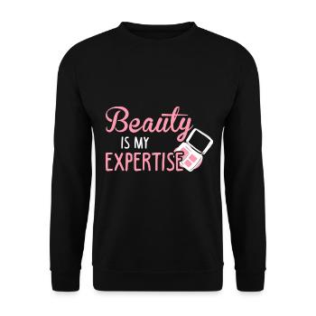Expert beauté - Sweat-shirt Unisexe - noir - Devant - Alina (178cm) & Michal (187cm)