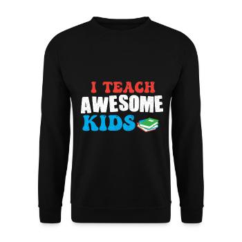 Lehrer Lehrerin Grundschullehrer Schule Lehramt - Unisex Pullover - Schwarz - Vorne - Alina (178cm) & Michal (187cm)