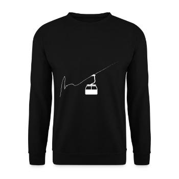 Skiing - (24) - Unisex Sweatshirt - black - Front - Alina (178cm) & Michal (187cm)