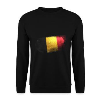 Belgium Europe Gift Idea - Unisex Sweatshirt - black - Front - Alina (178cm) & Michal (187cm)