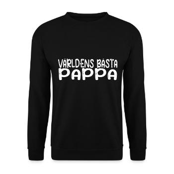 Dad / Papa / Dad / Father's Day / VaderDag / Daddy - Unisex Sweatshirt - black - Front - Alina (178cm) & Michal (187cm)