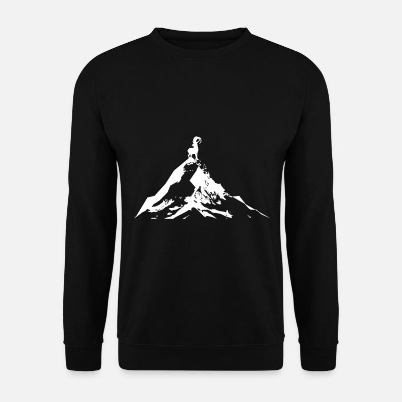 Goat - Mountain - (6) - Unisex Sweatshirt - black