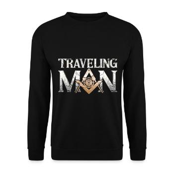 Masonic Freemasonry Fraternal - Unisex Pullover - Schwarz - Vorne - Alina (178cm) & Michal (187cm)