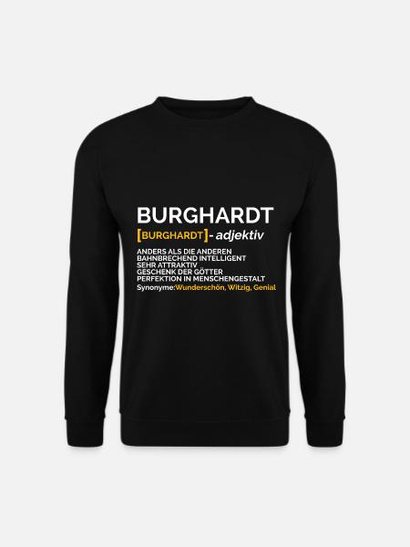 Burghardt - Unisex Pullover - Schwarz
