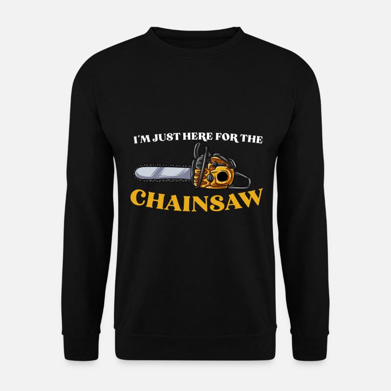 Kettensäge Baumpfleger Holzfäller Geschenk - Unisex Pullover - Schwarz