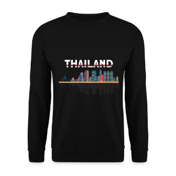 Thailand - Unisex Pullover - Schwarz - Vorne - Alina (178cm) & Michal (187cm)