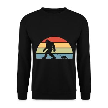 Armadillo Pet Armadillo Gift - Unisex Sweatshirt - black - Front - Alina (178cm) & Michal (187cm)