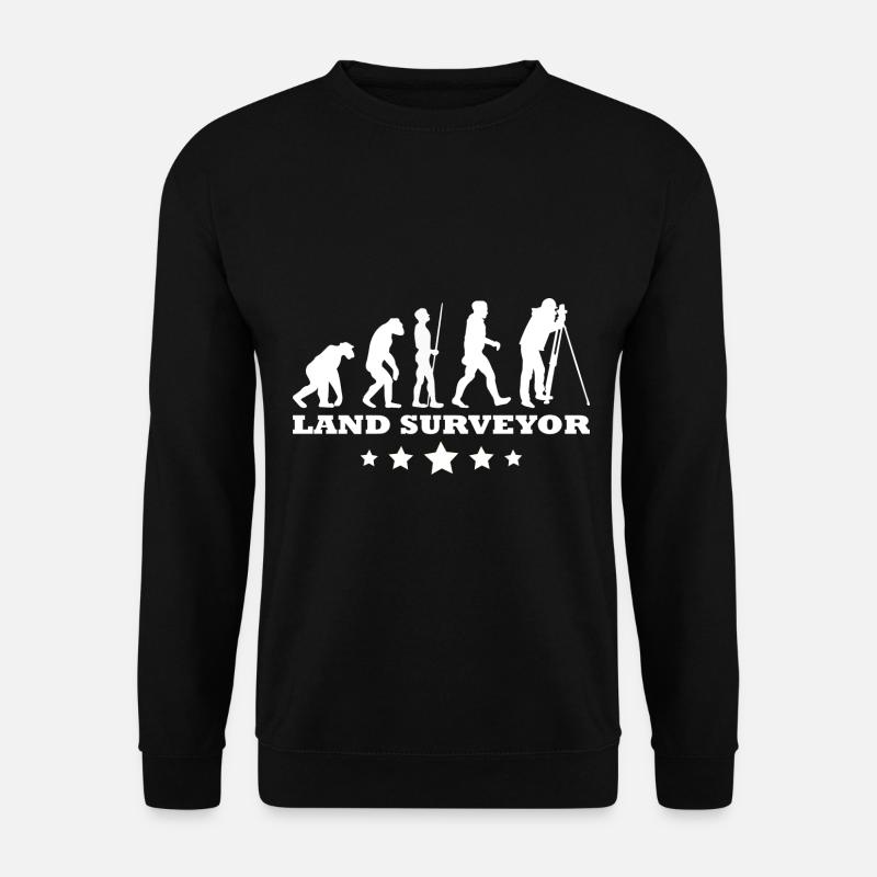 Landvermesser Vermesser - Evolution - Unisex Pullover - Schwarz