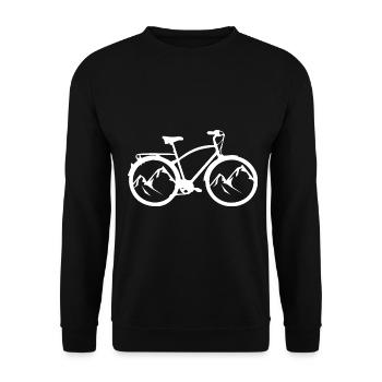 Montagne - Cyclisme - (17) - Sweat-shirt Unisexe - noir - Devant - Alina (178cm) & Michal (187cm)