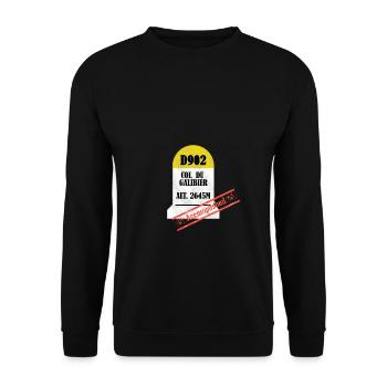 Col du Galibier - Sweat-shirt Unisexe - noir - Devant - Alina (178cm) & Michal (187cm)
