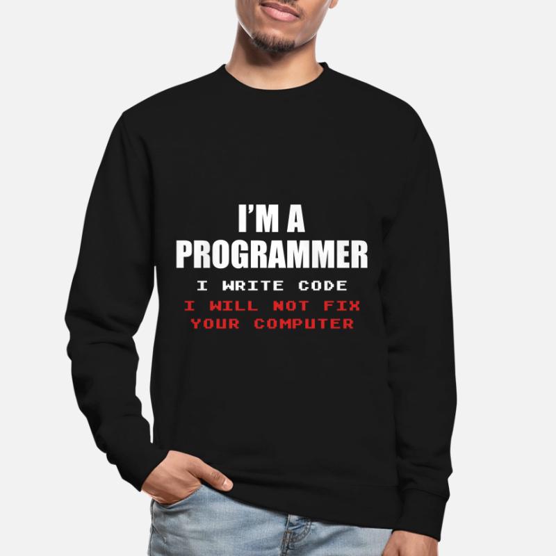 Programmierer Geek Computer Programmierung Coder L Unisex Pullover