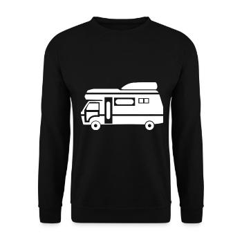 Caravan- - Unisex Sweatshirt - black - Front - Alina (178cm) & Michal (187cm)