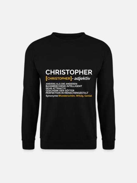 Christopher - Unisex Pullover - Schwarz