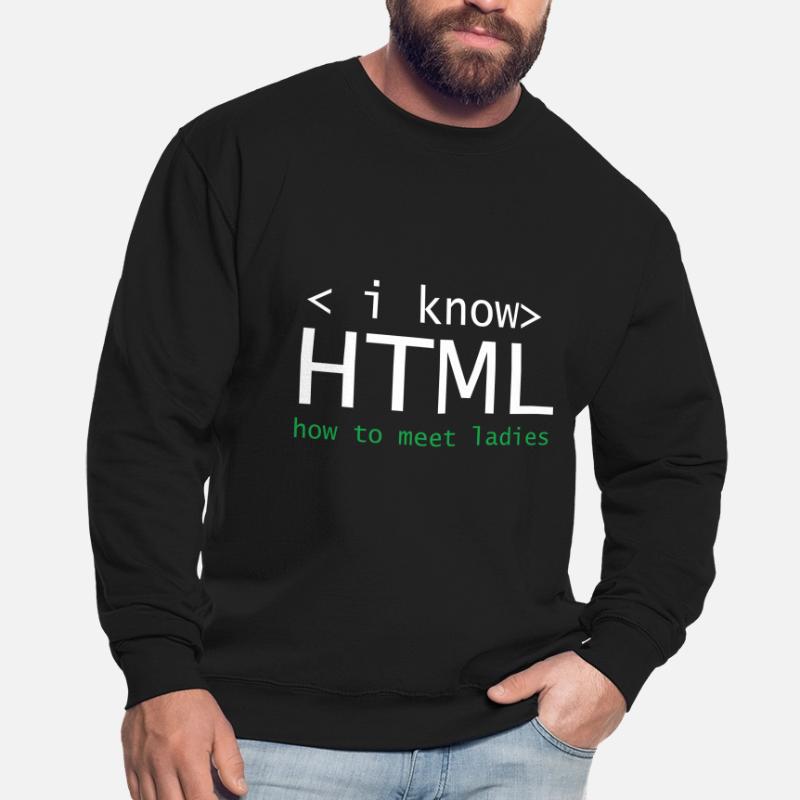 HTML Editor Hypertext Markup Language Webdokument Unisex Pullover