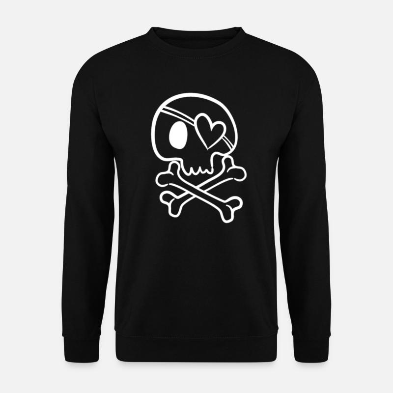 totenkopf halloween - Unisex Pullover - Schwarz