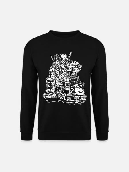 one man teknival - Unisex Pullover - Schwarz