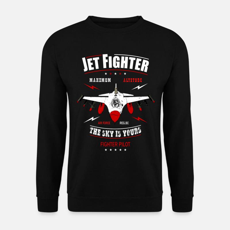 Jet pilot - Unisex Sweatshirt - black