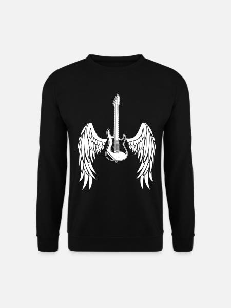 Winged Guitar - Unisex Sweatshirt - black