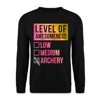 Archery - Unisex Sweatshirt - black - Front - Alina (178cm) & Michal (187cm)