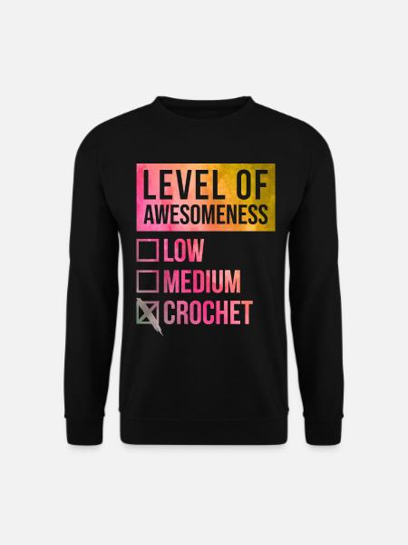Crochet - Unisex Sweatshirt - black