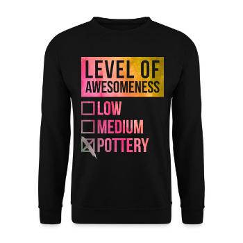 Pottery - Unisex Sweatshirt - black - Front - Alina (178cm) & Michal (187cm)
