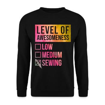 couture - Sweat-shirt Unisexe - noir - Devant - Alina (178cm) & Michal (187cm)