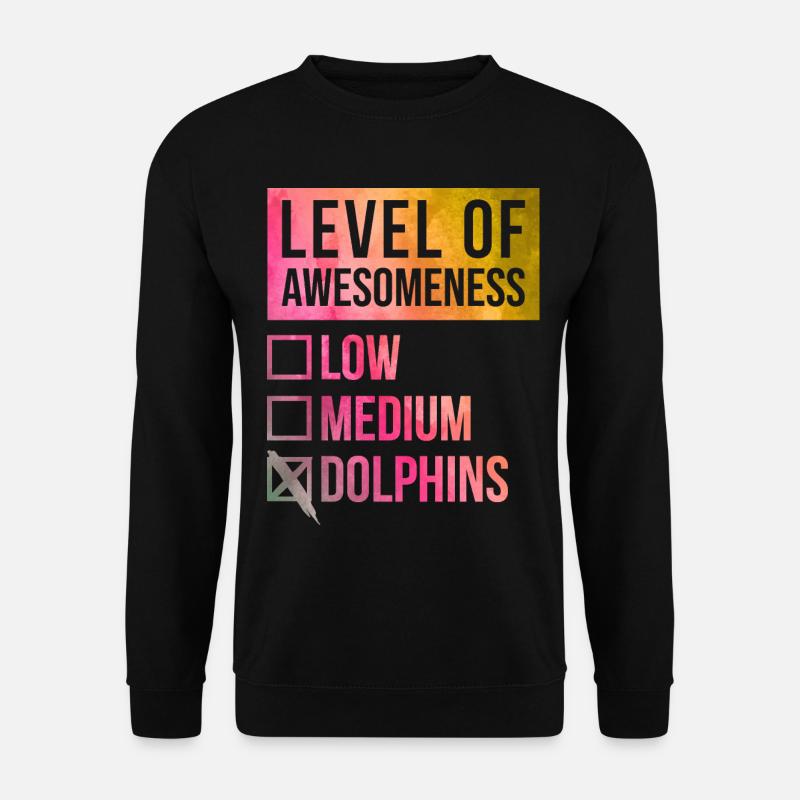 Dolphin - Unisex Sweatshirt - black