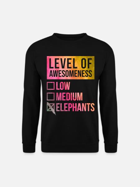 Elephant - Unisex Sweatshirt - black