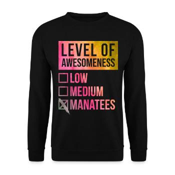 Manatee - Unisex Sweatshirt - black - Front - Alina (178cm) & Michal (187cm)