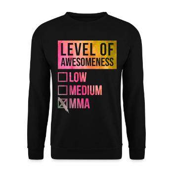 MMA - Unisex Sweatshirt - black - Front - Alina (178cm) & Michal (187cm)