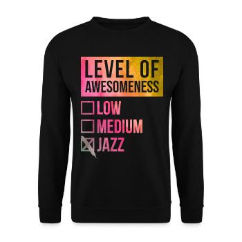jazz - Sweat-shirt Unisexe - noir - Devant - Alina (178cm) & Michal (187cm)