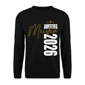 Meister 2026 - Unisex Pullover - Schwarz - Vorne - Alina (178cm) & Michal (187cm)