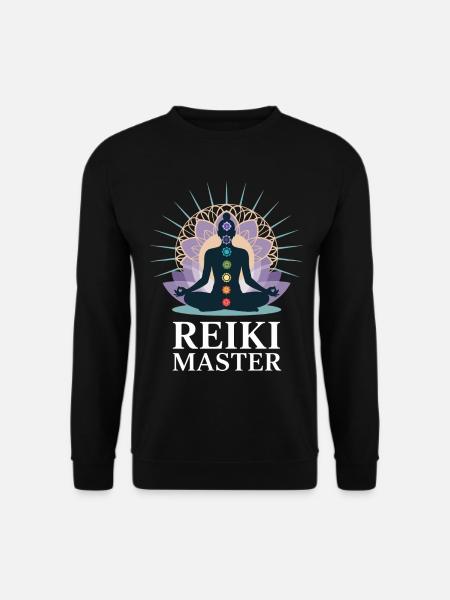 Reiki Master Chakra Energie Ganzheitlich - Unisex Pullover - Schwarz