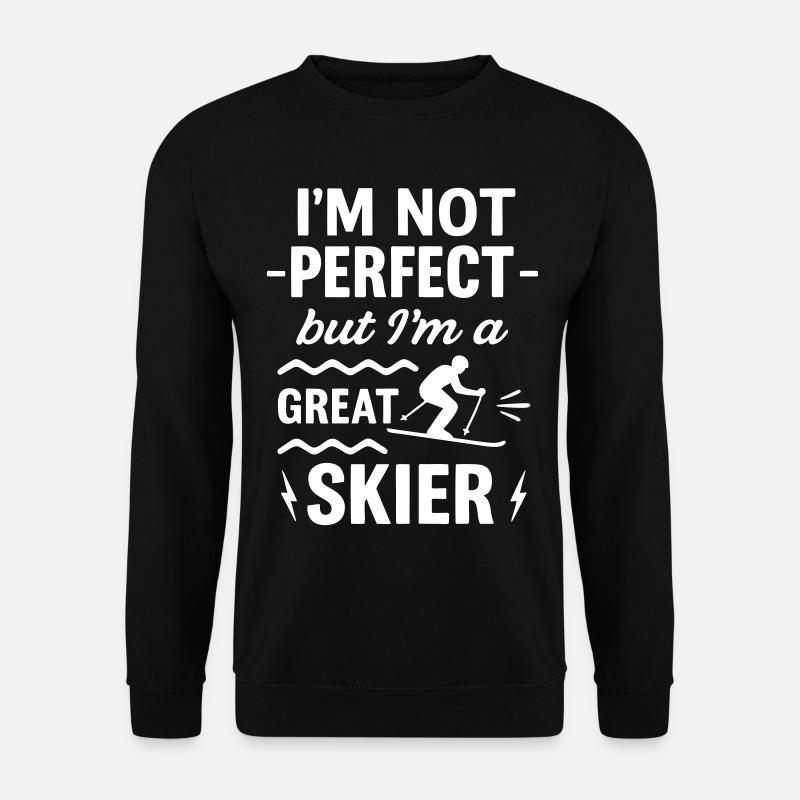 Super Skier Winter Mountain - Unisex Sweatshirt - black