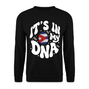 Kubanische DNA Kuba Flagge Hispanisch - Unisex Pullover - Schwarz - Vorne - Alina (178cm) & Michal (187cm)