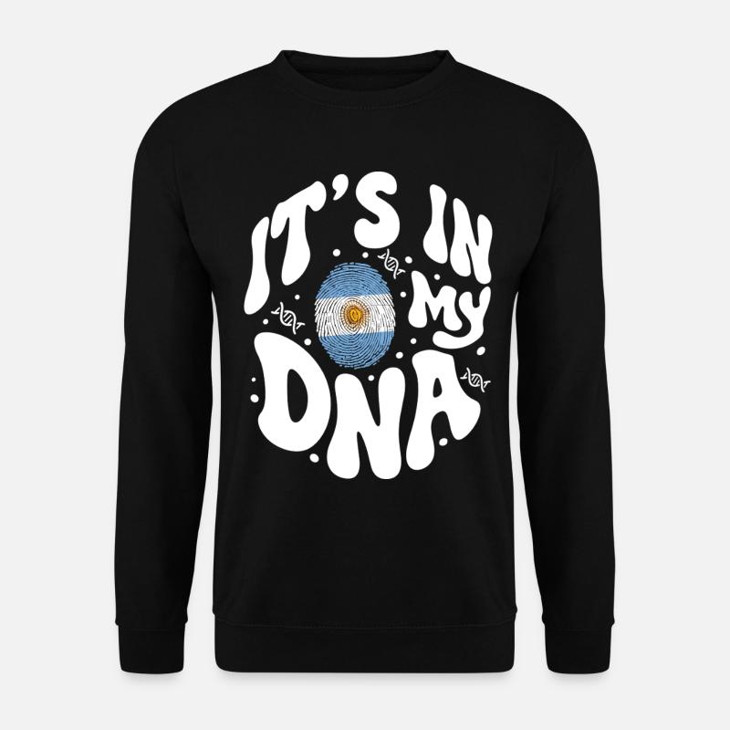 ADN argentin Drapeau argentin Hispanique - Sweat-shirt Unisexe - noir