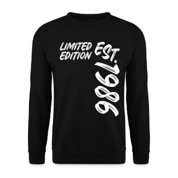 Limited Edition Est. 1986 - Unisex Pullover - Schwarz - Vorne - Alina (178cm) & Michal (187cm)