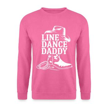 Motif de papa en ligne de cowboy - Sweat-shirt Unisexe - rose - Devant