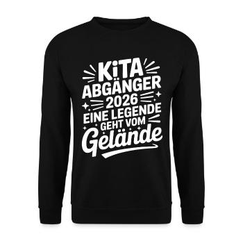 Diplômés de la crèche 2026 : Une légende quitte le site - Sweat-shirt Unisexe - noir - Devant - Alina (178cm) & Michal (187cm)