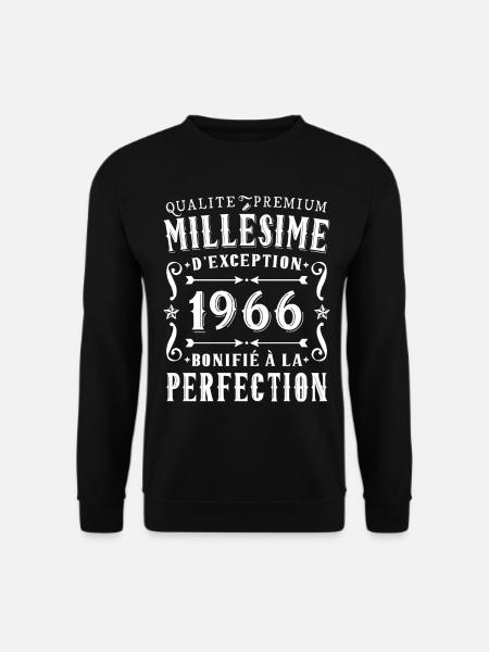 60-jähriges Jubiläum Vintage 1966 Partygeschenk - Unisex Pullover - Schwarz