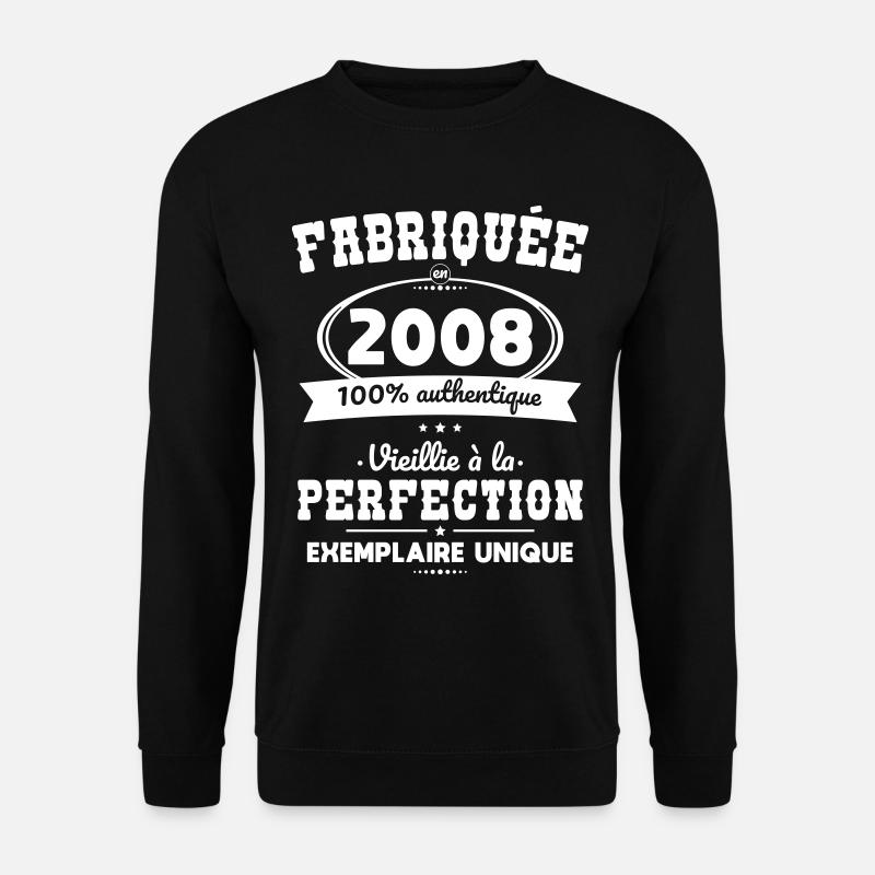 Hergestellt 2008 – Perfekt gereift - Unisex Pullover - Schwarz