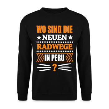 Drôle de politique - Sweat-shirt Unisexe - noir - Devant - Alina (178cm) & Michal (187cm)