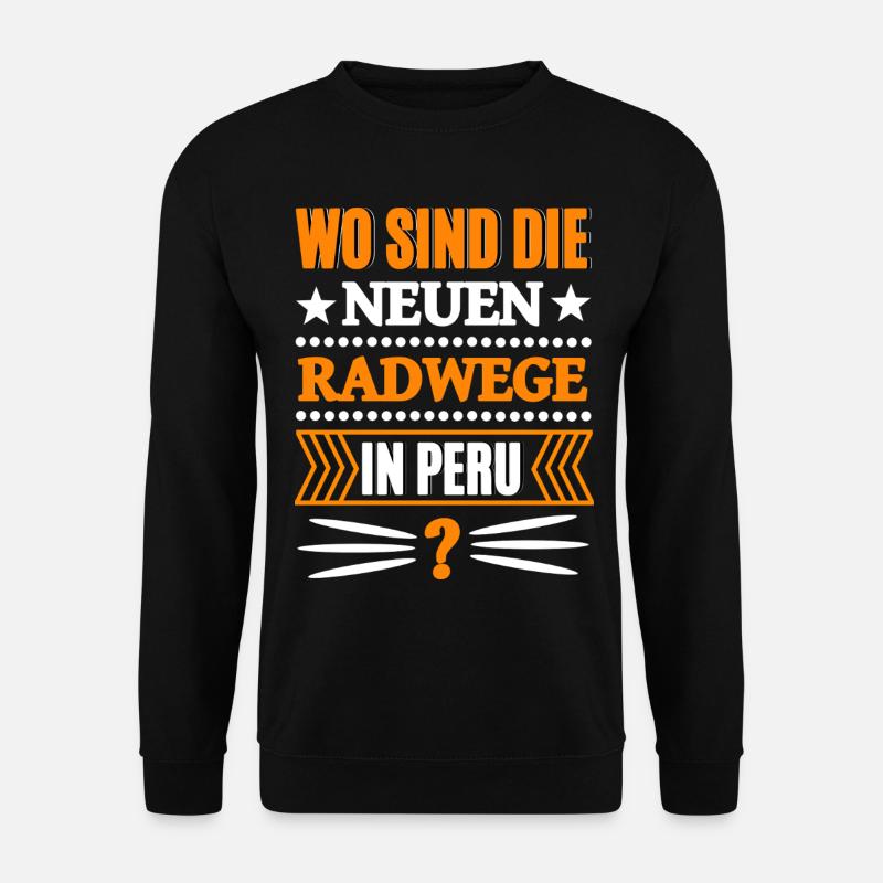 Witziger Spruch Politik - Unisex Pullover - Schwarz