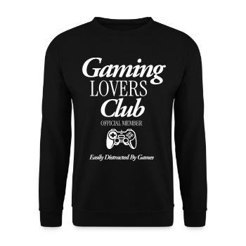 Gaming Lovers Club - Unisex Pullover - Schwarz - Vorne - Alina (178cm) & Michal (187cm)