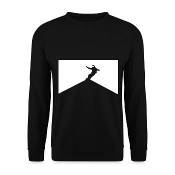 Snowboarding - (10) - Unisex Sweatshirt - black - Front - Alina (178cm) & Michal (187cm)