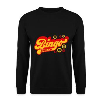 Bingo Squad Funny Lucky Gambling - Unisex Pullover - Schwarz - Vorne - Alina (178cm) & Michal (187cm)