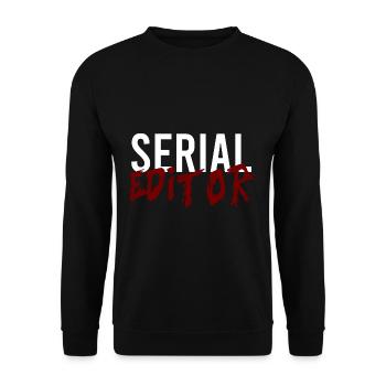 Series Editor - Unisex Sweatshirt - black - Front - Alina (178cm) & Michal (187cm)