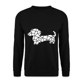 Dackel - Sweat-shirt Unisexe - noir - Devant - Alina (178cm) & Michal (187cm)