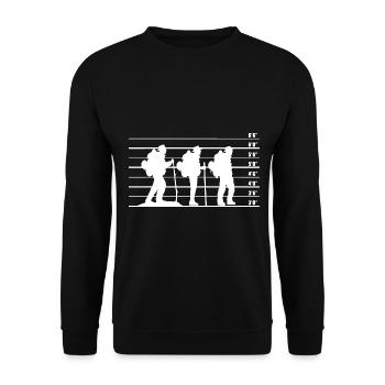 Randonneurs - (3) - Sweat-shirt Unisexe - noir - Devant - Alina (178cm) & Michal (187cm)