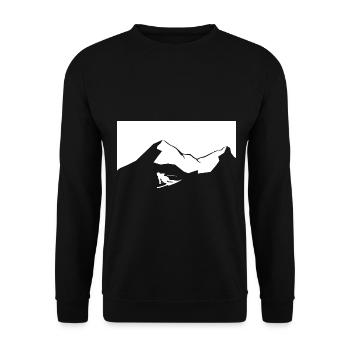 Alpinisme - Ski - (54) - Sweat-shirt Unisexe - noir - Devant - Alina (178cm) & Michal (187cm)